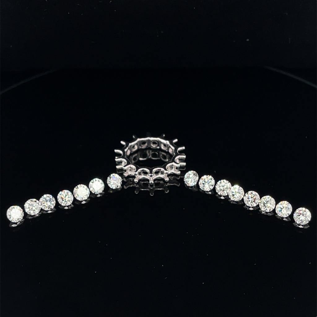 Custom Designed Fantasy Eternity Ring - Divine & Timeless Jewelry