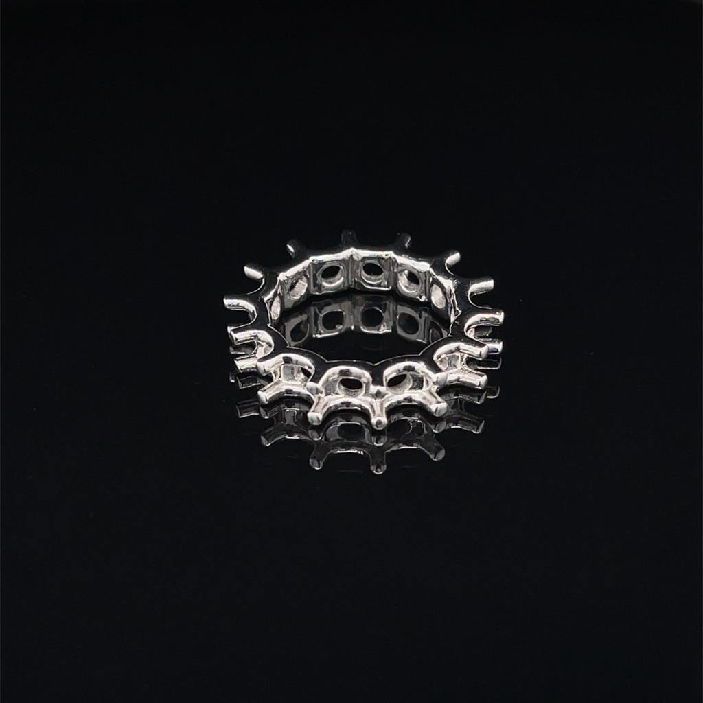 Custom Designed Fantasy Eternity Ring - Divine & Timeless Jewelry