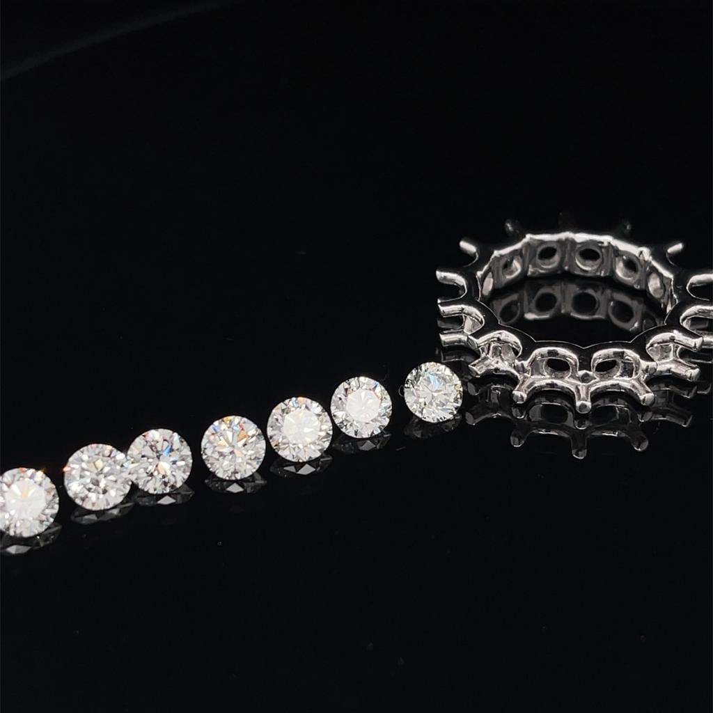 Custom Designed Fantasy Eternity Ring - Divine & Timeless Jewelry