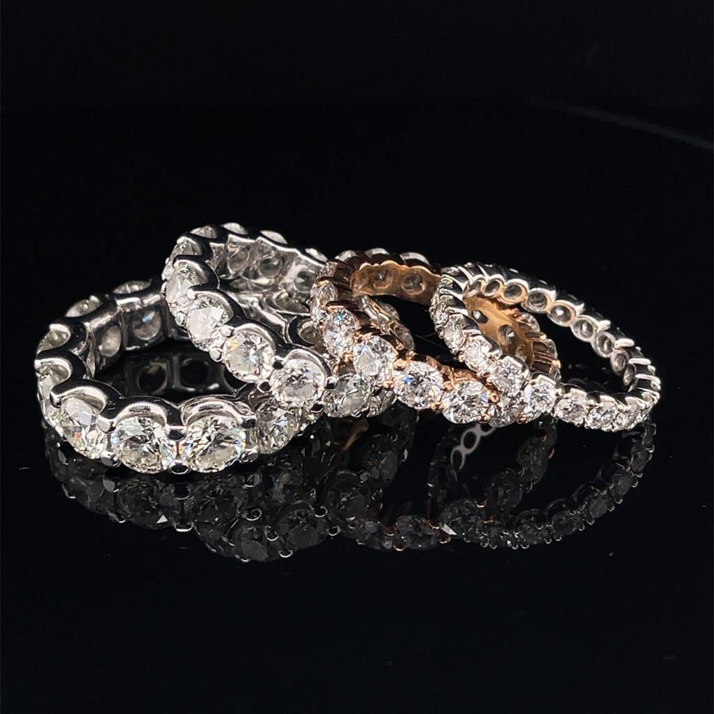 Custom Designed Fantasy Eternity Ring - Divine & Timeless Jewelry