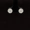 Diamond Round Cluster Stud Earrings in 18k White Gold - #588 - ERDIA356846