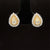 Yellow & White Diamond Pear Double Halo Stud Earrings in 18k Two-Tone Gold - #591 - ERDIA355184