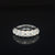 Diamond Cluster Lace Halo Anniversary Ring in 18k White Gold - #628 - RGDIA671930