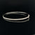 Diamond Oval Bangle Bracelet in 18k White Gold - (#112-BGDIA043592) - Divine & Timeless Jewelry