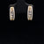 Diamond Abstract Earrings in 14k Yellow Gold - (#12-HEDIA001297) - Divine & Timeless Jewelry