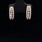 Diamond Abstract Earrings in 14k Yellow Gold - (#12-HEDIA001297) - Divine & Timeless Jewelry