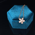 Diamond Daisy Drop Pendant Necklace in 14k Rose Gold  - #150 - PJNP53621-004 - Divine & Timeless Jewelry