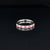 Diamond & Ruby Bubble Bezel Band in 14k White Gold - #153 - YKRO1603R-003 - Divine & Timeless Jewelry