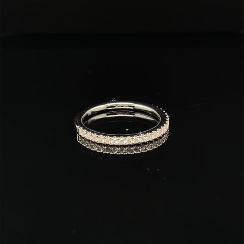 Slim Diamond Eternity Stacking Band in 14k White Gold - #158 YKR00078-084 - Divine & Timeless Jewelry