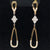 Diamond XOXO Hugs & Kisses Dangle Earrings in 18k Yellow Gold - (#15-HEDIA002101) - Divine & Timeless Jewelry