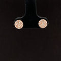 Diamond Thumbtack Stud Earrings in 14k Rose Gold - #173 - AAE256-056 - Divine & Timeless Jewelry