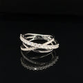 Diamond Wire Orbital Ring in 18k White Gold = (#212 - RGDIA638096)