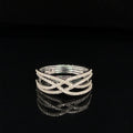 Diamond Open Lace Ribbon Ring in 18k White Gold - (#213 - RGDIA593156)