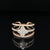 Diamond Marquise Triple Band Cuff 18k Two-Tone Gold Engagement Ring  - #215 - RGDIA647984