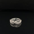 Brilliant Diamond Multi-Row Band Ring in 18k White Gold - (#219 - HRDIA002706)