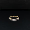 ¼ Eternity Diamond Stacking Band Shared Prong in 18k Yellow Gold - (# 228 - HRDIA004104)