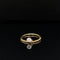 Dream Diamond Solitaire Twisted Rope Stacking Ring in 18k Yellow Gold - (#230 - HRDIA003462)