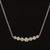 Diamond Bezel 14k Two-Tone Gold Chevron Bar Necklace - #248 JN0023GP