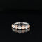 Vintage Diamond Bezel Milgrain Ring in 14k Two-Tone Rose and White Gold - #249JRBP193PB