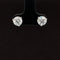 2ctw E-F/VS Lab Grown Diamond Round Solitaire Stud Earrings in 18k White Gold- IGI Certified - #258 R200W18M100