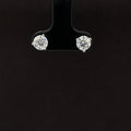 1 1/2ctw E-F/VS Lab Grown Diamond Round Solitaire Stud Earrings in 18k White Gold - IGI Certified - #261 R150W18M100