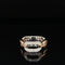 Pave Diamond 0.18ctw Oval Chain Link Flexi Ring in 18k Two-Tone Gold - #268 - RGDIA666368