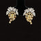 Yellow & White Diamond 2.20ctw Ombre’ Autumn Leaf Earrings in 18k Two-Tone Gold - #280 - ERDIA347816