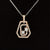 Diamond 0.62ctw Grecian Art Deco Love Knot Necklace in 18k Two-Tone Gold - #292 - PDDIA347481