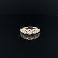 Diamond Multi-Halo Cluster Anniversary Ring in 18k White Gold - (#29-HRDIA000792) - Divine & Timeless Jewelry