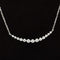 Diamond Tennis Chain 0.51ctw Bezel Link Necklace in 18k White Gold, 17”- #309 - NLDIA067672