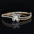 Diamond 1.11ctw Jasmine Flower Rope Double Bangle Bracelet in 18k Two-Tone Gold -  #313 - BGDIA042632