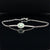 Green Tourmaline & Diamond 1.06ctw Vintage Halo Bolo Bracelet in 18k White Gold, 7” - #314 - BRTOM000030