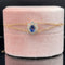 Oval Blue Sapphire & Diamond Cluster 1.25ctw Delicate Trapeze Bracelet in 18k Yellow Gold - #317 - BRSAP021801