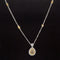 Yellow & White Diamond 1.05ctw Raindrop Bezel Station Necklace in 18k Two-Tone Gold - #322 - NLDIA062092