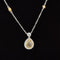 Yellow & White Diamond 1.05ctw Raindrop Bezel Station Necklace in 18k Two-Tone Gold - #322 - NLDIA062092