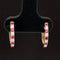 Ruby & Diamond 0.34ctw Classic Round Hoop Earrings in 18k Yellow Gold - #336 - ERRUB043316