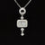 Diamond 0.77ctw Art Deco Geometric Drop Necklace in 18k White Gold - #351- PDDIA346257