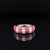 Oval Ruby & Diamond 2.70ctw Double Row Anniversary Band Ring in 18k White Gold - #356 - RGRUB106481