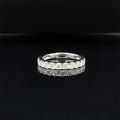 Diamond 0.91ctw Classic ½ Eternity Wedding Band Ring in 18k White Gold - #363 - RGDIA670088