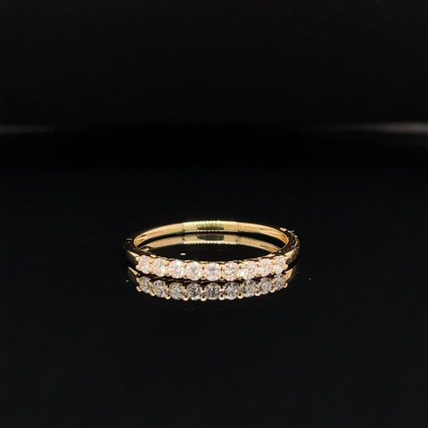 Diamond 0.23ctw Classic Wedding Band Ring in 18k Yellow Gold - #365 - RGDIA670052
