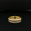 Yellow & White Diamond 0.50ctw Bezel Wedding Ring Anniversary Band in 18k Two-Tone Gold - #367 -  RGDIA668696