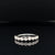 Diamond 0.46ctw Round Solitaire Milgrain Wedding Band Ring in 18k White Gold - #374 - HRDIA003492