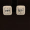 Diamond 1.34ctw Baguette Cushion Cluster Earrings in 18k White Gold - #392 - ERDIA352250