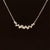 Diamond 0.45ctw Cluster Chevron Necklace in 18k White Gold - #398 - NLDIA068302