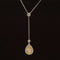 Fancy Yellow & White Diamond 1.12ctw Y-Necklace in 18k Two-Tone Gold - #399 - NLDIA068716