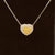 Fancy Yellow & White Diamond 0.96ctw Heart Pendant Necklace in 18k Two-Tone Gold -#403 - NLDIA068512