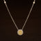Fancy Yellow & White Diamond 1.20ctw Oval Station Necklace in 18k Two-Tone Gold - #406 - NLDIA068500