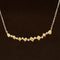 Fancy Yellow & White Diamond 1.04ctw Bar Necklace in 18k Two-Tone Gold - #407 - NLDIA068560