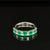 Emerald & Diamond 1.40ctw Wedding Band in 18k White Gold - #410 - RGEME065577