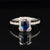 Sapphire & Diamond 2.18ctw Halo Engagement Ring in 18k White Gold - #420 RGSAP214641